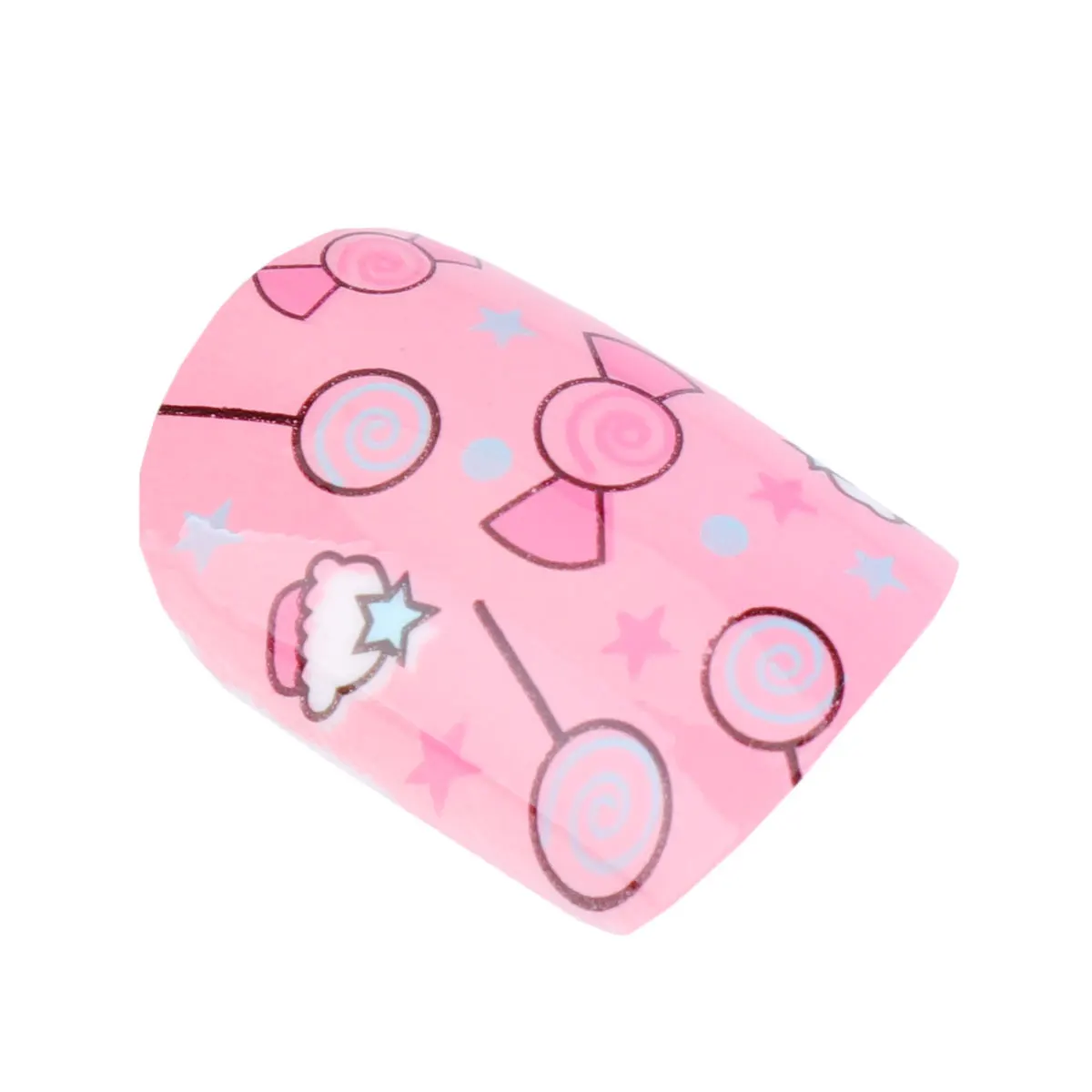 

24pcs Children Artificial Nails Lovely Sticker Full Coverage Manicures Fake Tips DIY Nail Art Party Accessories