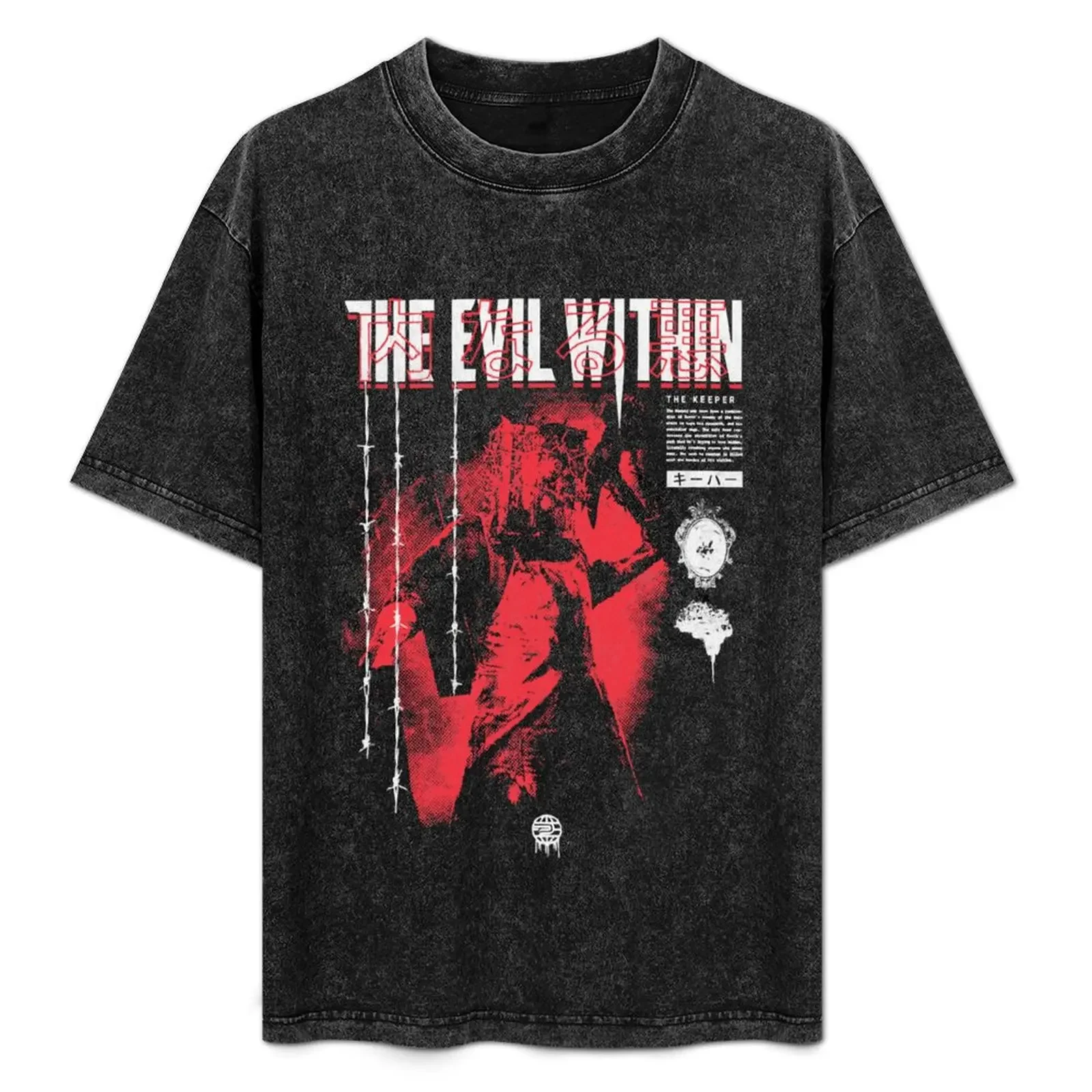 

The Keeper - Evil Within T-Shirt custom shirt Short sleeve tee hippie clothes plain black t shirts men