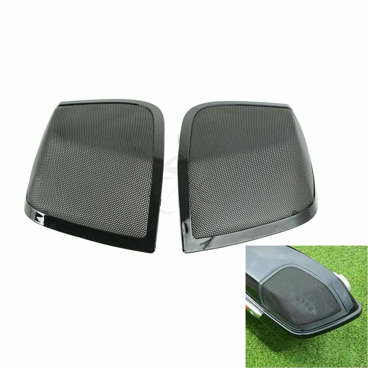 

5"x7" Saddlebag Lid Speaker Grill For Harley Touring Electra Road King Street Road Glide 2014-2023 2019 Motorcycle Accessories