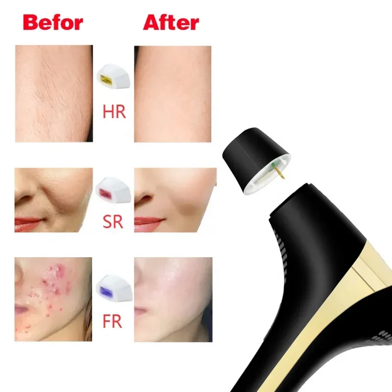 3 Head 900000 Flashes Home Use IPL Laser Epilator Instrume Permanent IPL Hair Removal Devices Ice Painless Intense Pulsed Light