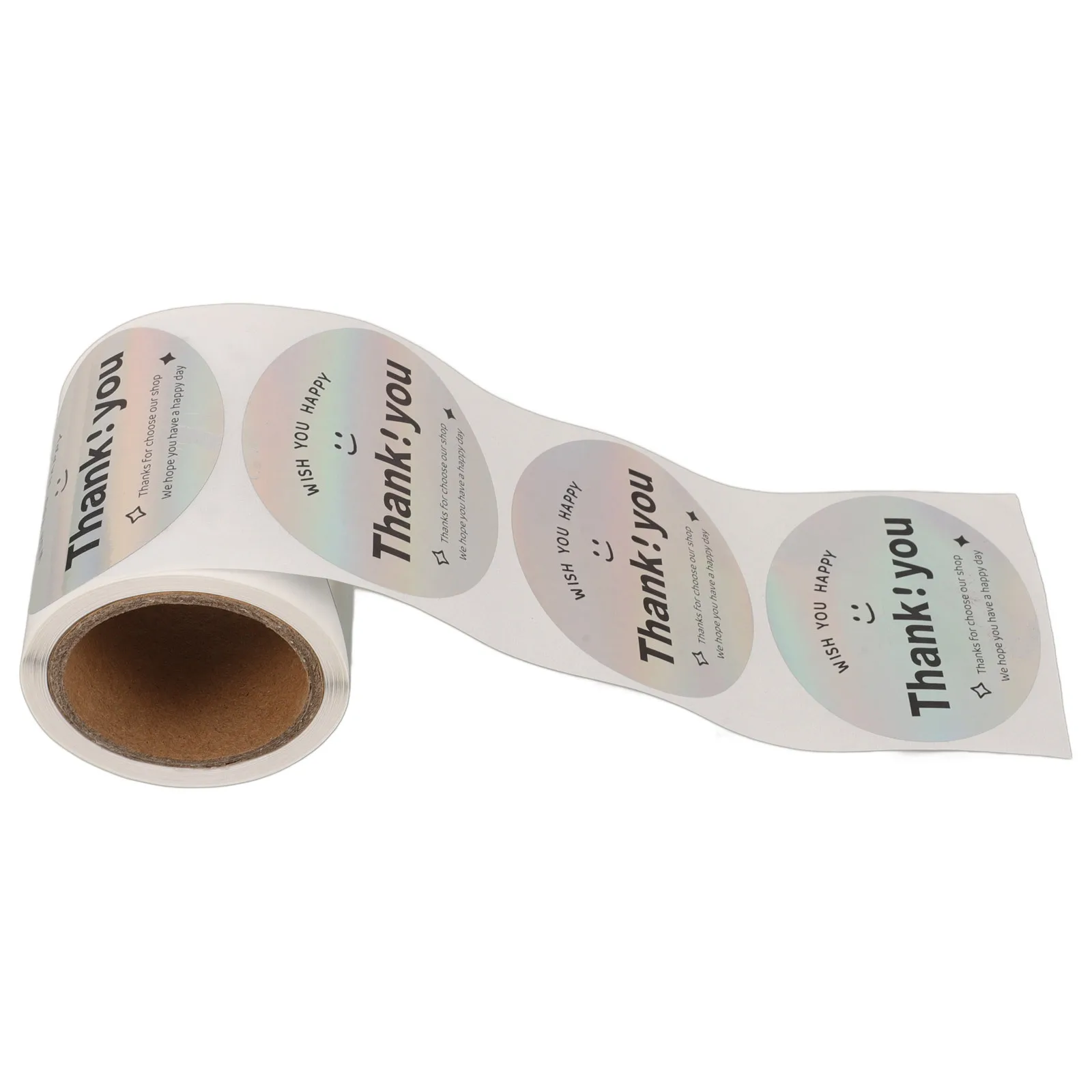 

1 Roll Thank You Stickers Self-Adhesive Sealing Decals For Gift Wrap Baking Food Bag Labeling Decorative Sticker Roll Folder