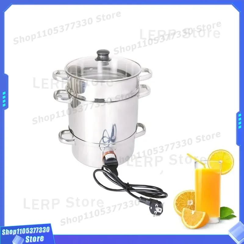 8L Stainless Steel 3 Layer Steam Juicer Pot for Healthy Fruit Vegetable Juice Extraction Kitchen Cooking Tool Large Capacity