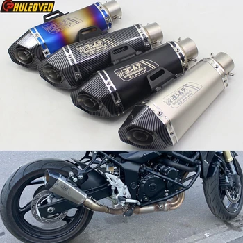 ID 51mm Universal Motorcycle Exhaust Muffler Escape DB Escape Erforktm FZ8 Infomation B09 ZX6R ZX10 Z900 CB400 CBR1000 GSXR1000 Sapey