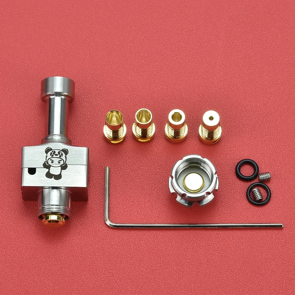 Wolfcoolvape Bridg D2 RBA Bridge Panda Patroon voor Billet Box Mod 70W AIO Boro Tank BB Compatibele Kit