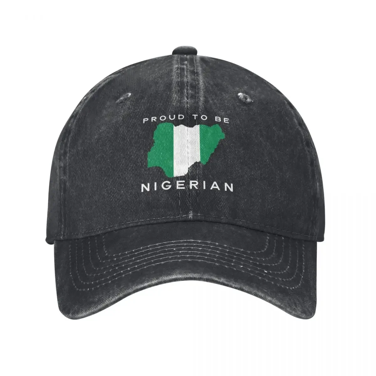 Proud To Be Nigerian Native Country Flag Gift Design Baseball Cap Sports Cap Sun Cap Streetwear Men's Baseball Women's