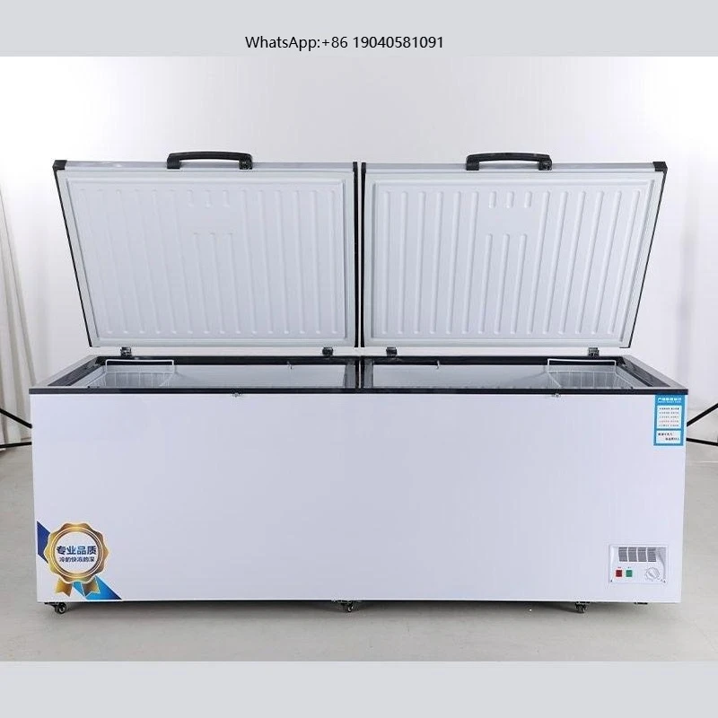 Commercial 152L to 1000L Large Capacity Horizontal Deep Freezer Top Open Chest Freezers Refrigeration Equipment