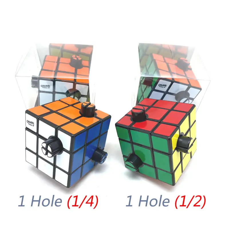 Tim Button Cube 1 Hole Calvin's Puzzles 3x3x3 Magic Cube Neo Professional Speed Twisty Puzzle Brain Teasers Educational Toys