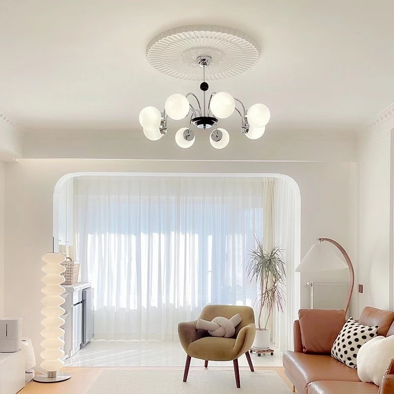 Bauhaus antique electroplated living room bedroom pendant light, simple modern retro art designer Magic Bean lighting fixture