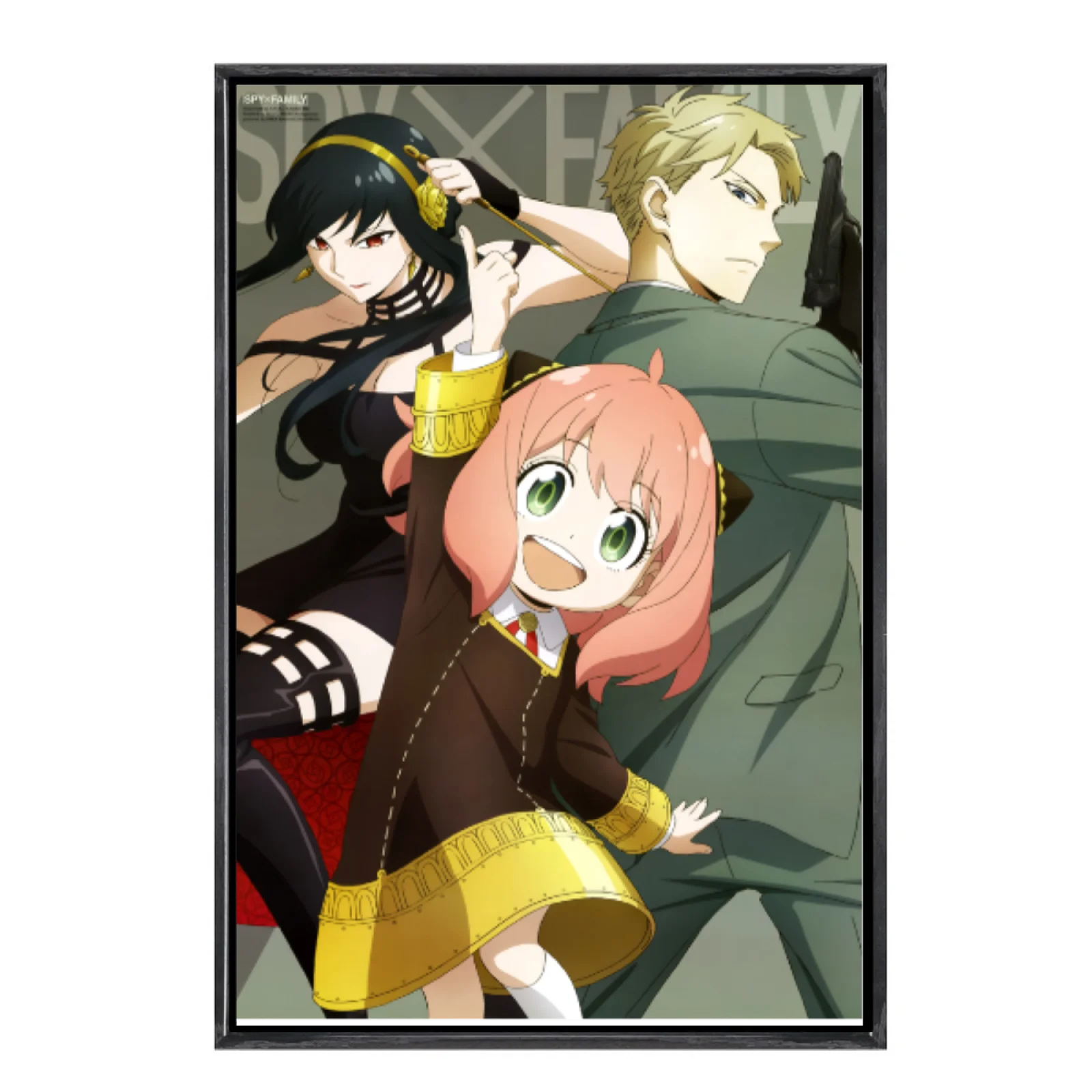 

Японская манга, многоразмерный холст, постер в двойной рамке, настенное искусство, домашний декор Spyx Family для гостиной, спальни