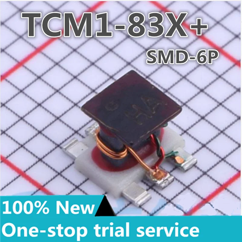 2-50pcs TCM1-43X+ marking GH, TCM1-83X+ marking HA SMD-6P 50Ω new original RF transformer RF chip Mini-Circuits