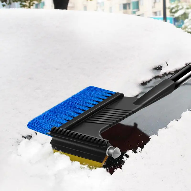 Pala de nieve para coche, herramienta de escarcha de invierno, cubierta de nieve para espejo retrovisor, herramienta de deshielo de ventana, raspador de limpieza de hielo de vidrio automático, parabrisas