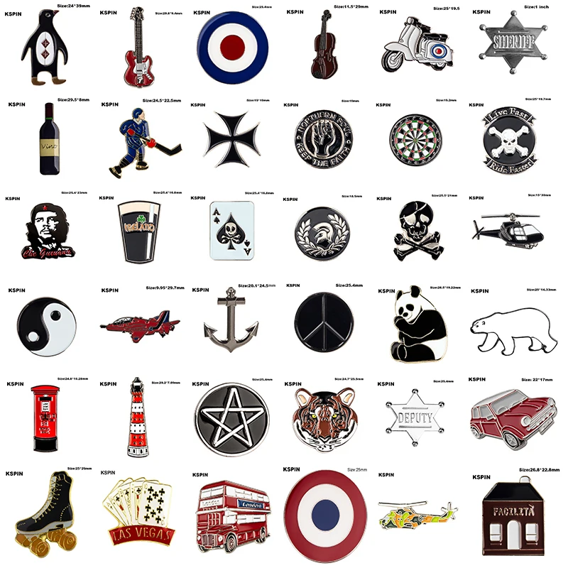 شارة معدنية البطريق أرنب حمار البيت الغيتار وزارة الدفاع الهدف فيليون الأبيض موتو شريف كولفر فينو كرة القدم الهوكي عبر نبال