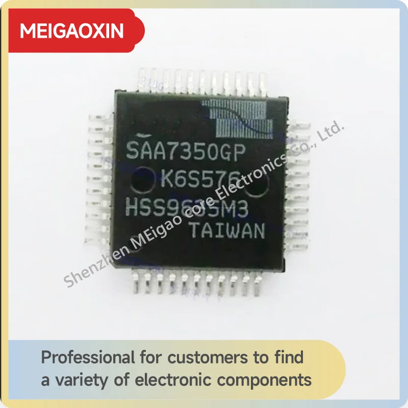 1PCS SAA7350GP QFP44 Digital Audio System DAC Decoder Chip for Consumer Electronics