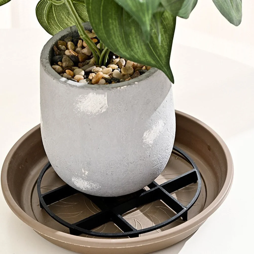 10 قطعة وعاء من البلاستيك الناهضون لأواني النباتات قاعدة مستديرة الصحن في الهواء الطلق حديقة سطح السفينة حماية الثقيلة زارع حامل مصعد