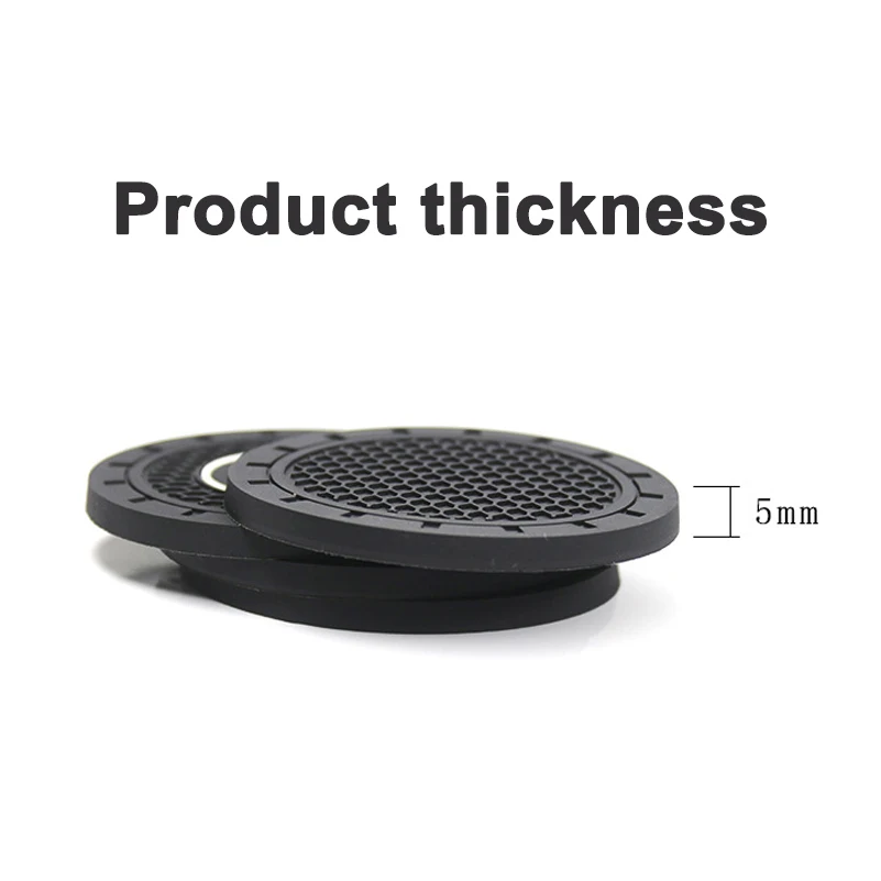 2Pcs Car Coaster PVC Cars Water Cup Mat Anti Slip Pad Accessories For Mercedes Benz AMG W204 W205 W203 W211 W212 W213 W201 W210