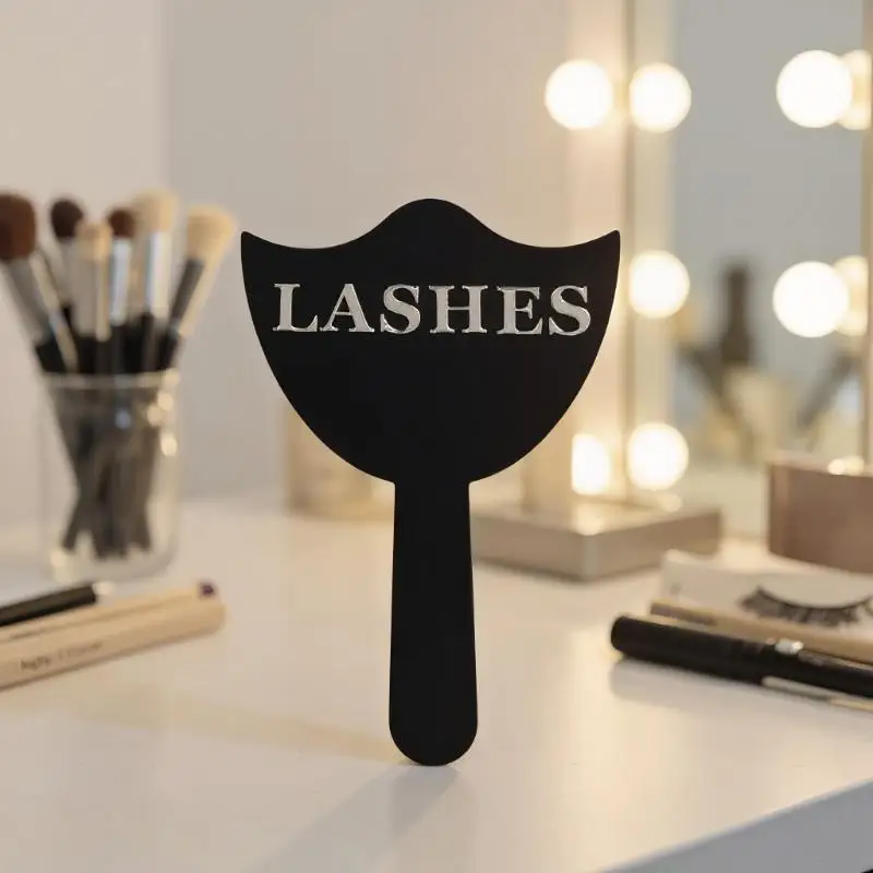 Professional Eyelash Extension Mirror With Handle For Precision Lashing & Makeup Salon Decorate Eyelash Technician Photo Prop
