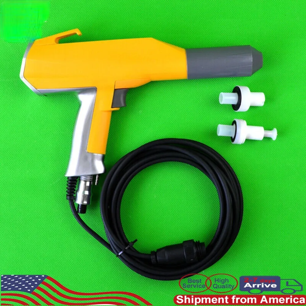 Tpaitlss Gema 02 Optiflex F Electrostatic Spraying Gun and 2 Pcs Nozzle Electrostatic Powder Spray Gun