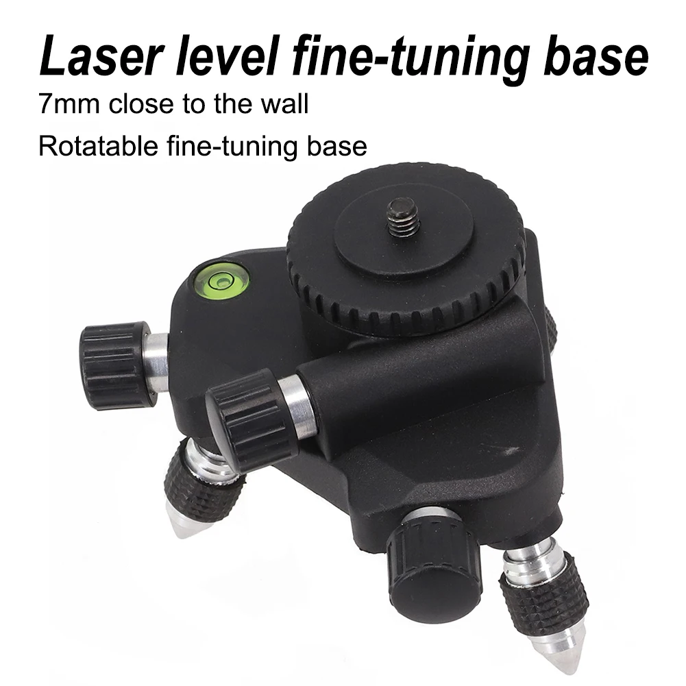 Ajustável Rotary Laser Nível Bracket, 360 Graus Nível Adaptador, Metal Suporte Tripé, 12 Linhas Auto-Nivelamento Linha Titular