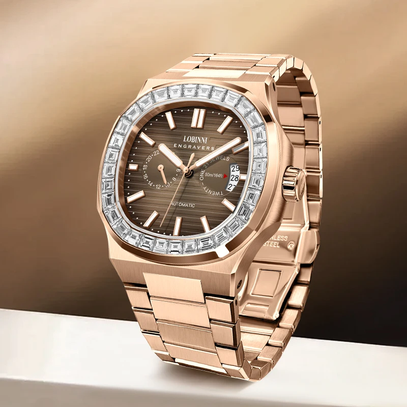 LOBINNI Luxury Original Design Automatic Mechanical Watches MIYOTA Movement High Quality Watch For Men 5Bar Waterproof Watch