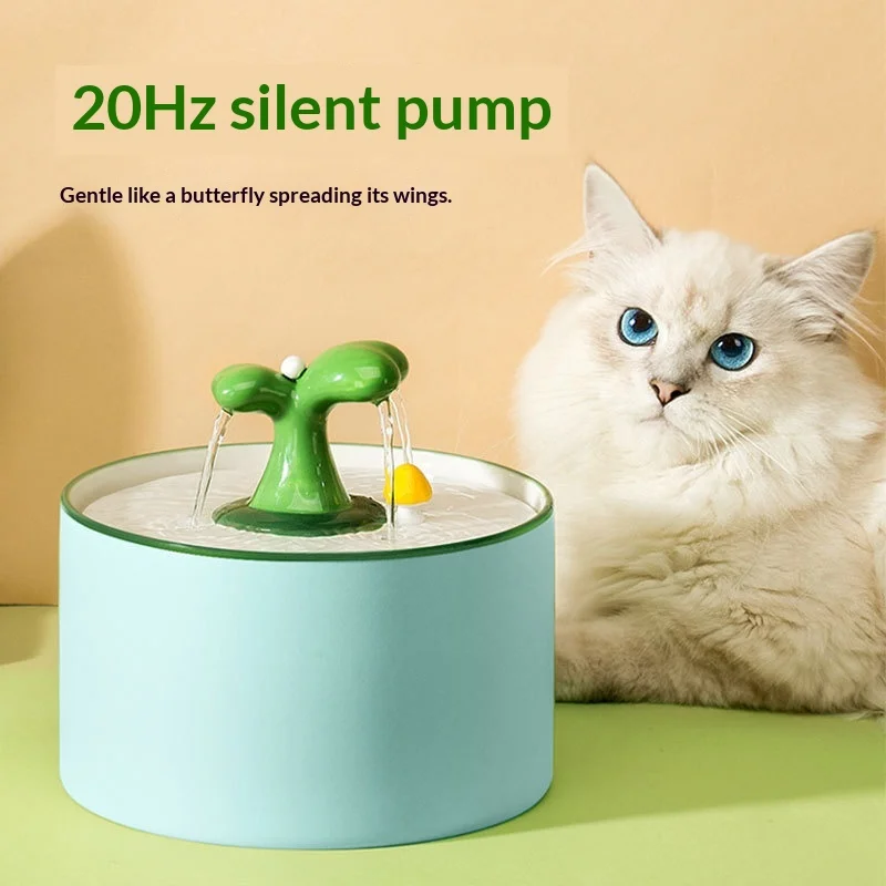 Fuente de agua de cerámica con filtro para gatos y perros eléctricos - imagen 5