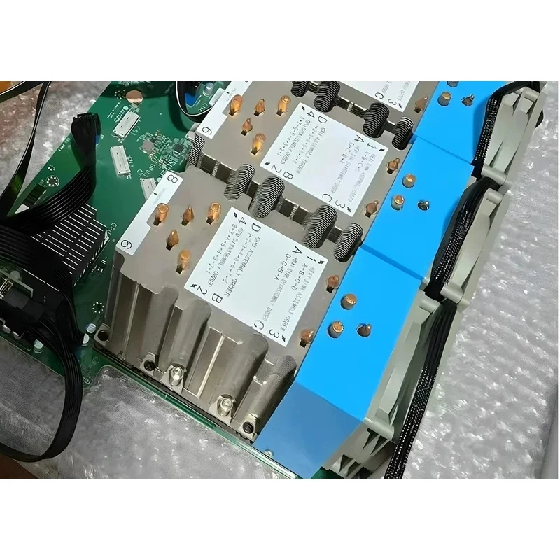 New A+ For NVIDIA For SXM2 V100 P100 Compute Card 4U Heatsink & Fan Shroud