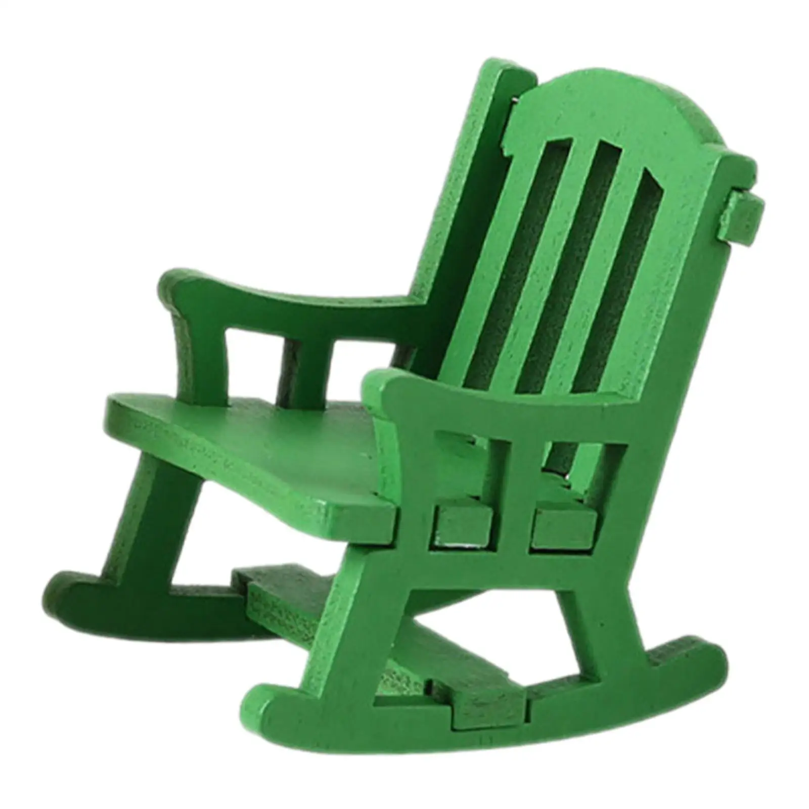 1/12 Schommelstoel Model Miniatuur Meubels Scènes Miniatuur Veranda Rocker Speelgoed