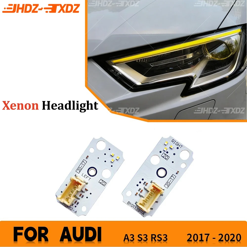 

DRL Board Daylight 8V0998473 8V0998474 Yellow Amber Blue For AUDI A3 S3 17-20 Xenon Headlight Daytime Running Light Lightsource