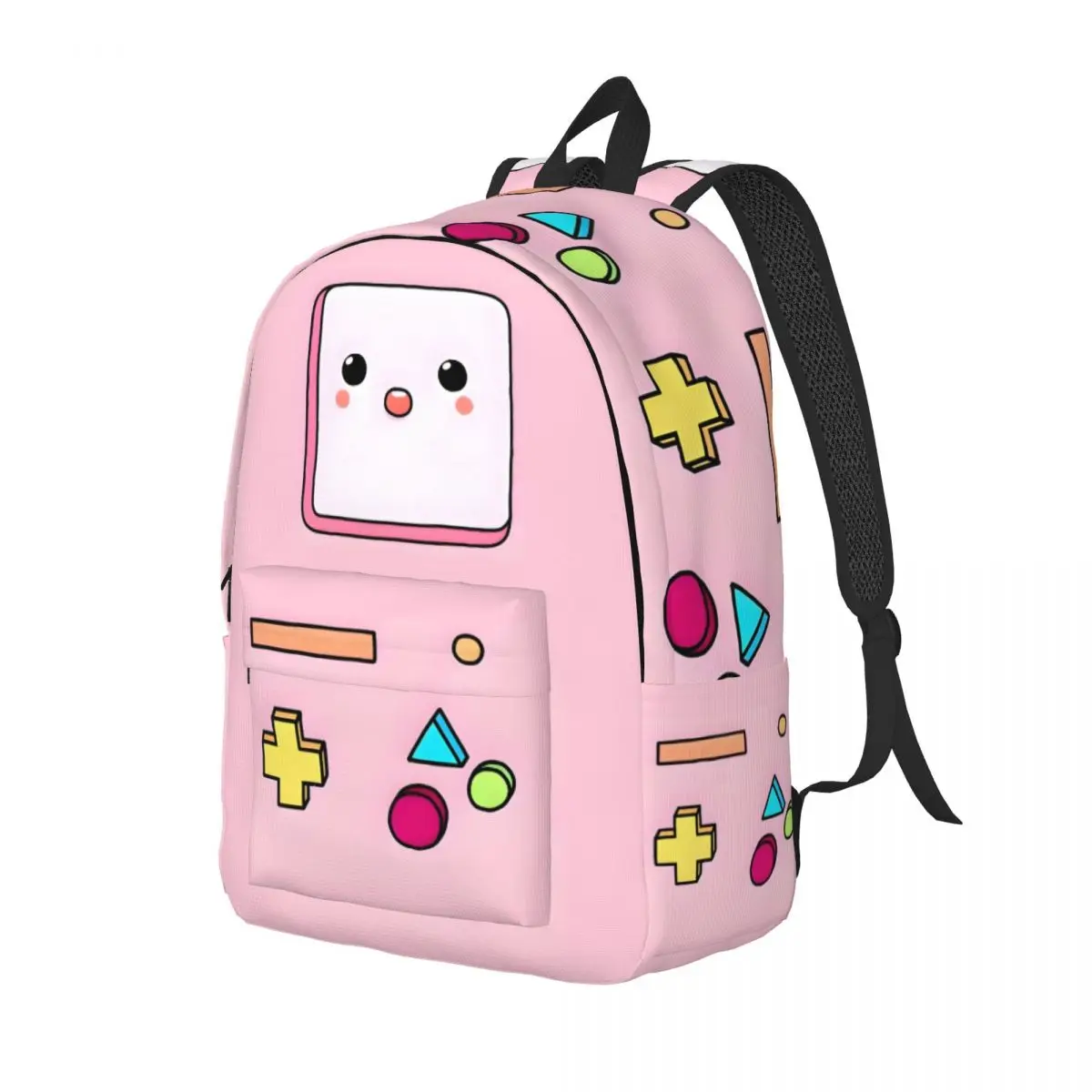 Adventure Time Jake Bmo New Fashion High Capacity Waterproof College Backpack Trendy Laptop Travel Book Bag 15.7in 17.7in