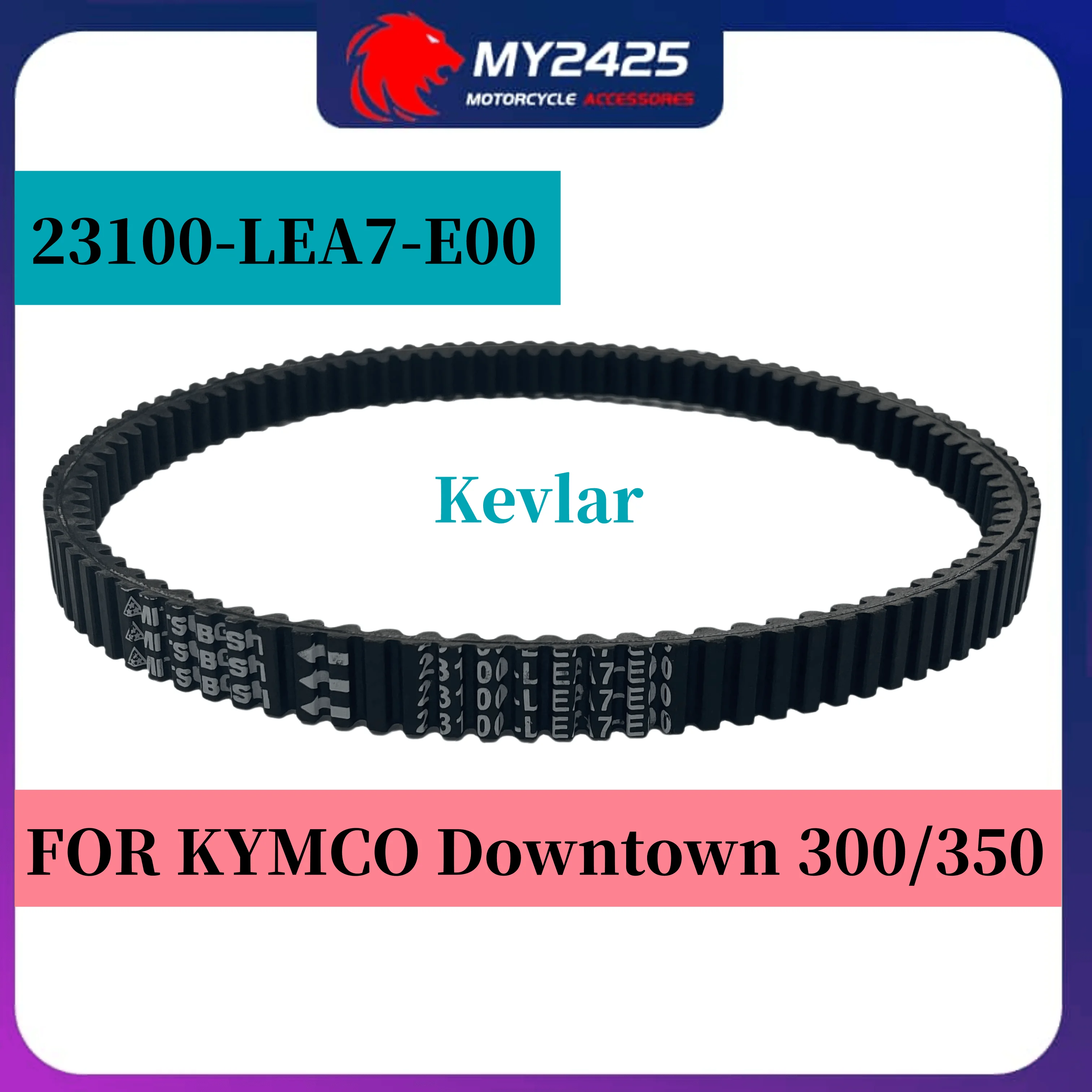 

MY2425 Kevlar KY MCO Downtown 300/350 K-XCT300 DT250i Kawasaki JS300 Transmission belt GENUINE Scooter 23100-LEA7-E00 Drive Bel