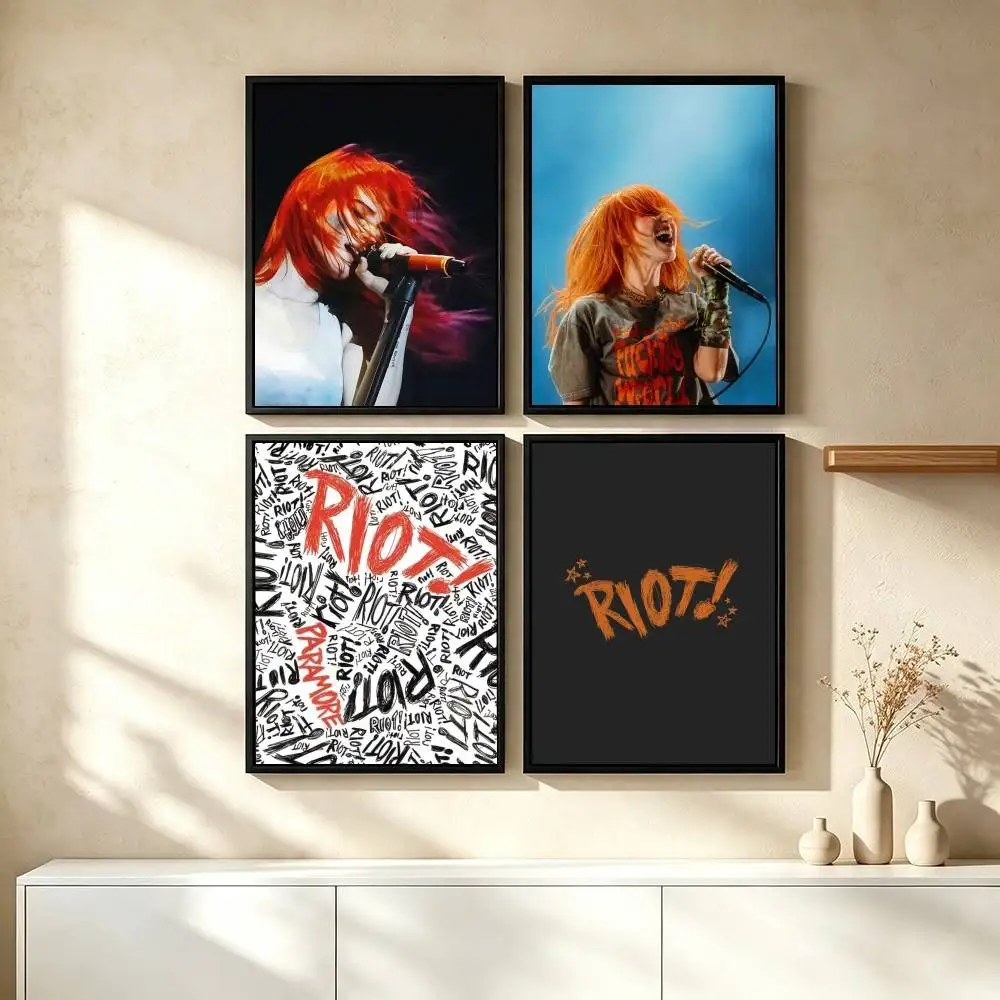 P-Paramore Rock Band Poster High Quality Dorm Living Room Aesthetic Wall Decoration Painting Stickers Gift
