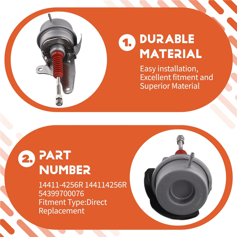 

14411-4256R Car Tourbocharger Actuator For Nissan Cube Juke NV200 Renault Duster 2009-2018 54399700076 144114256R