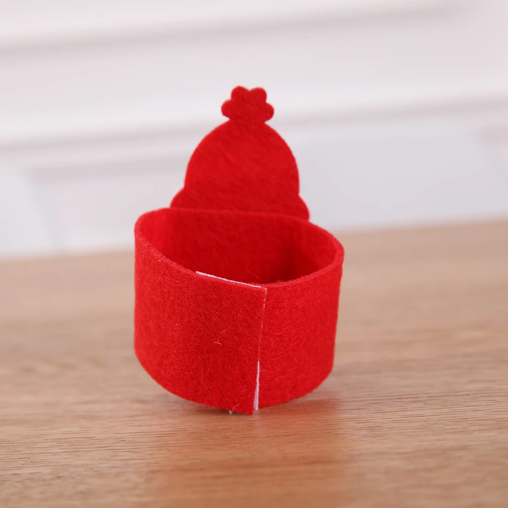 

8 Pcs Decorations Napkin Set Ring Christmas Dinner Table Holders Serviette Buckle
