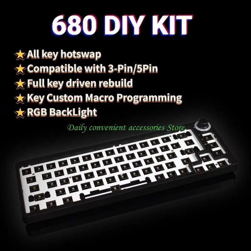 97QB Mécanique Keyboard Gamer Souding DIY 68KEY SWAP HOT SWAP Espace pour 3 / 5pins