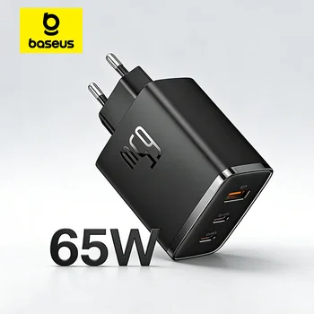 מטען קיר מהיר Baseus 65W למחשבים ניידים וסמארטפונים