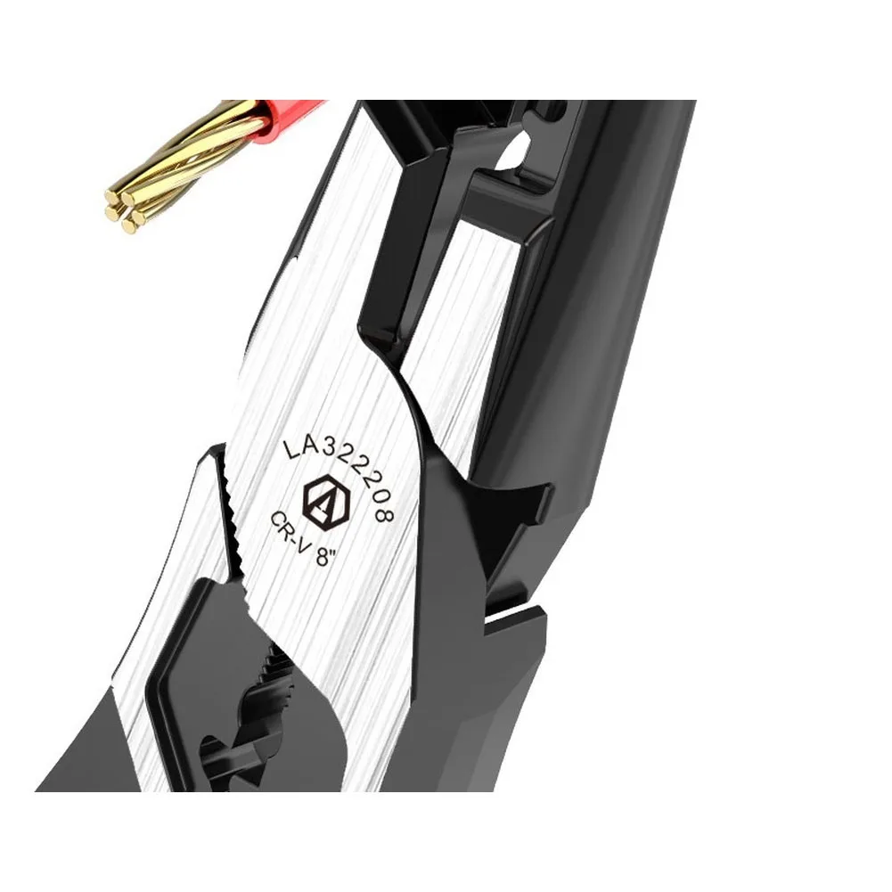8 Inch Forged Needle Nose Pliers with 1000V Insulation and Hardened Cutting Edges for Reliable Performance on Metal Wires