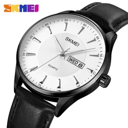 SKMEI Fashion Casual Quartz Man Watch Date Week Waterproof Sport Wristwatch For Men Simple Dial Original Design Male Clock Reloj