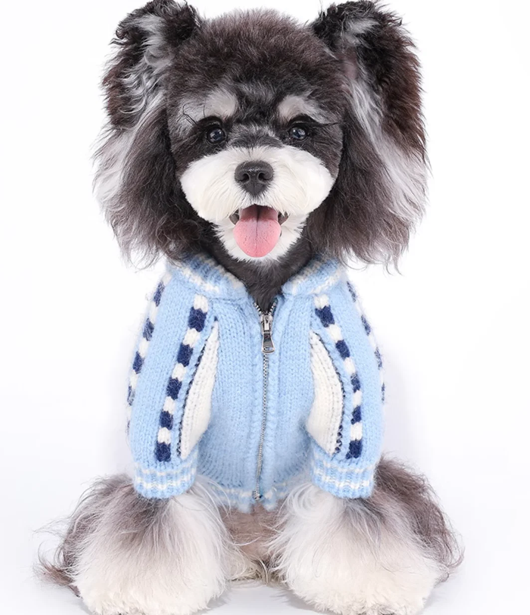 Soft Cotton Sweater for Pets, Small Dog Clothing, Cute French Fries Printed, High Quality Design Jacket for Cats and Animals