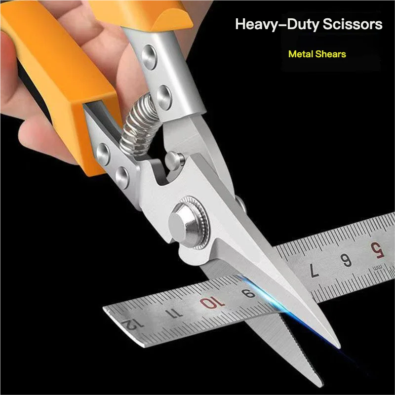 

Industrial Tin Snips Heavy Duty Multifunctional Electrician Scissors Wire Cutter For Metal Ceiling Grid Steel Cable Iron Sheet