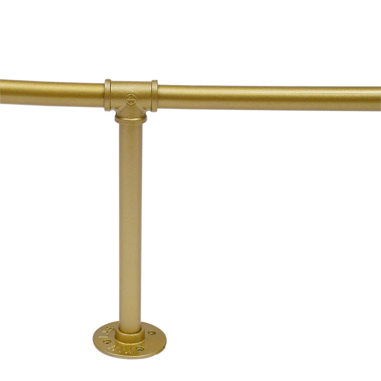 رف الملابس المثبت على الحائط، رف الملابس الصناعي، نظام خزانة الملابس، رف الملابس المثبت على الحائط باللون الذهبي