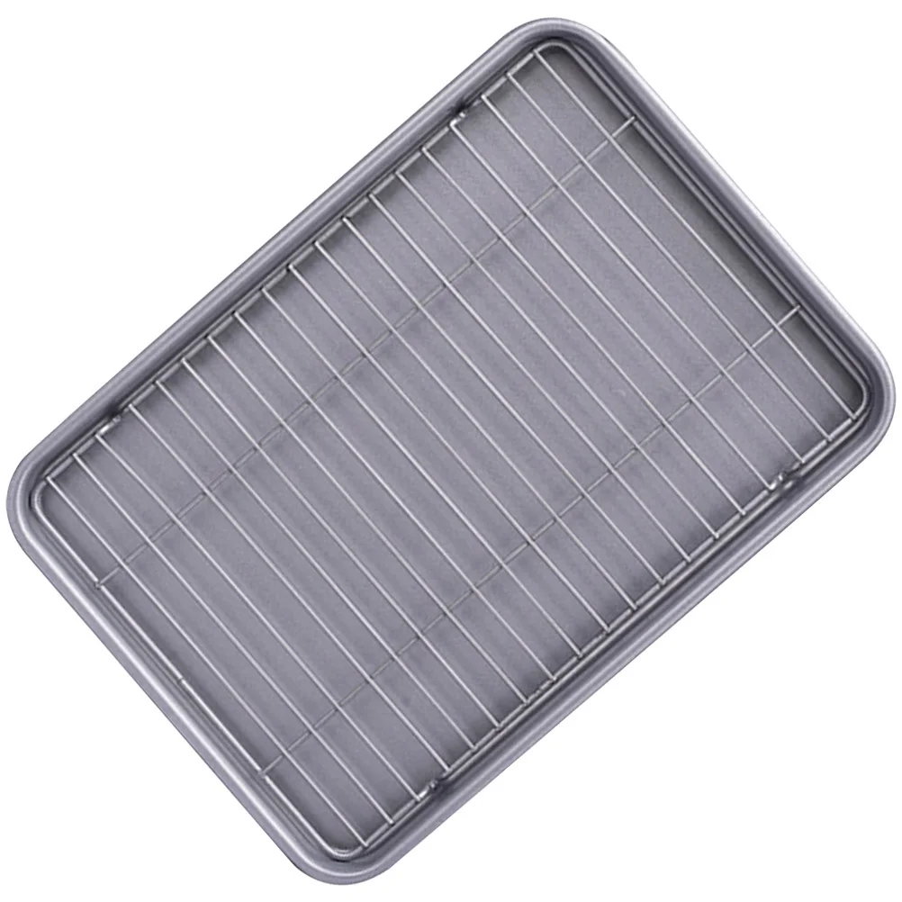 

1Set Carbon Steel Non-Stick Baking Pan Rectangular Shape for Pizza Cake Bread Household Roasting Tray Broiler Pan