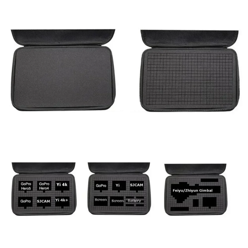 

Portable DIY Travel Storage Collection Bag Camera Bag Case Foam Shockproof for GoPro Hero 11 10 9 Xiaomi Yi Dji Osmo Accessories