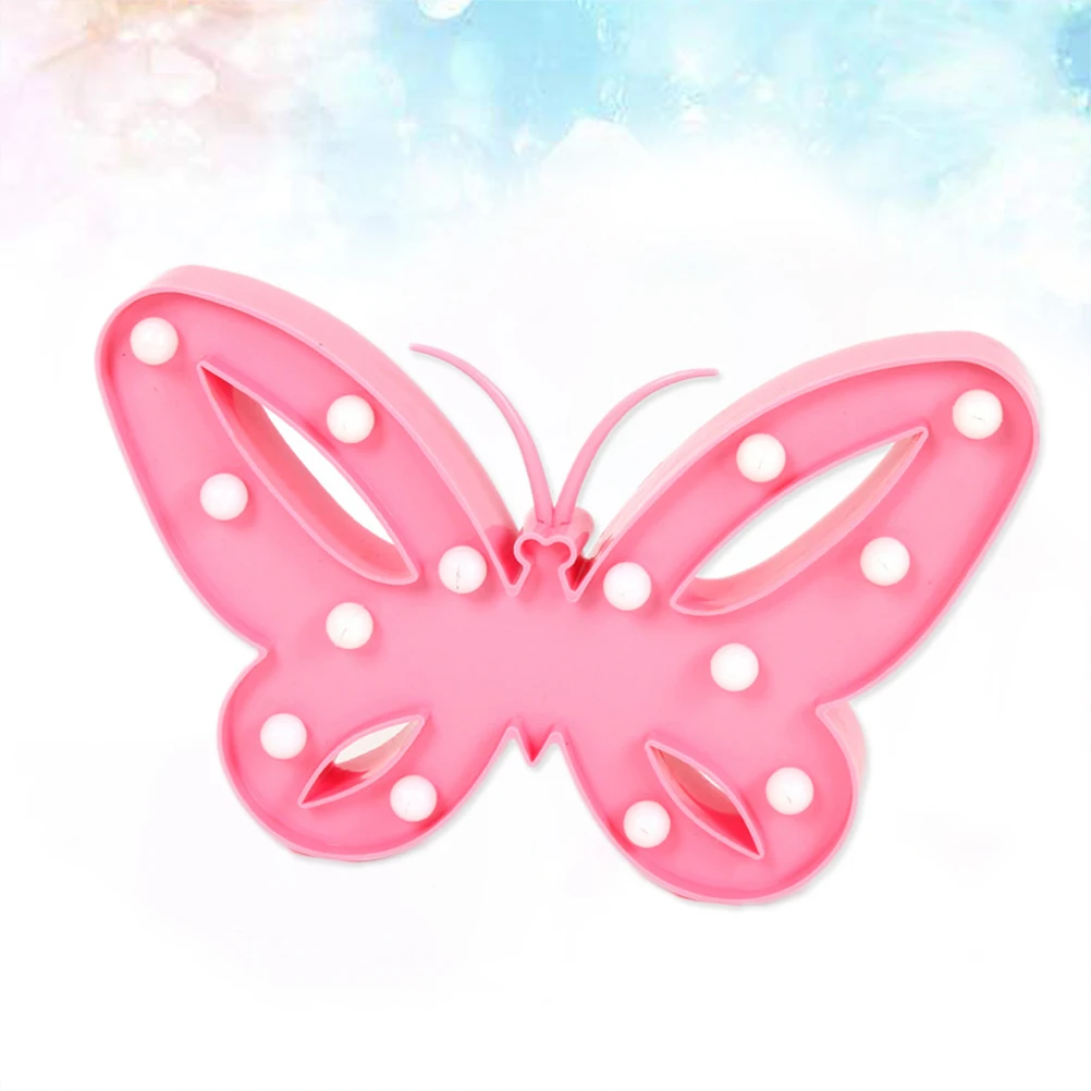 

Pink Butterfly LED Night Light Cute Glowing Lights for Kids Bedroom Decor Warm White LED Ideal Baby Nursery Girls Room Home