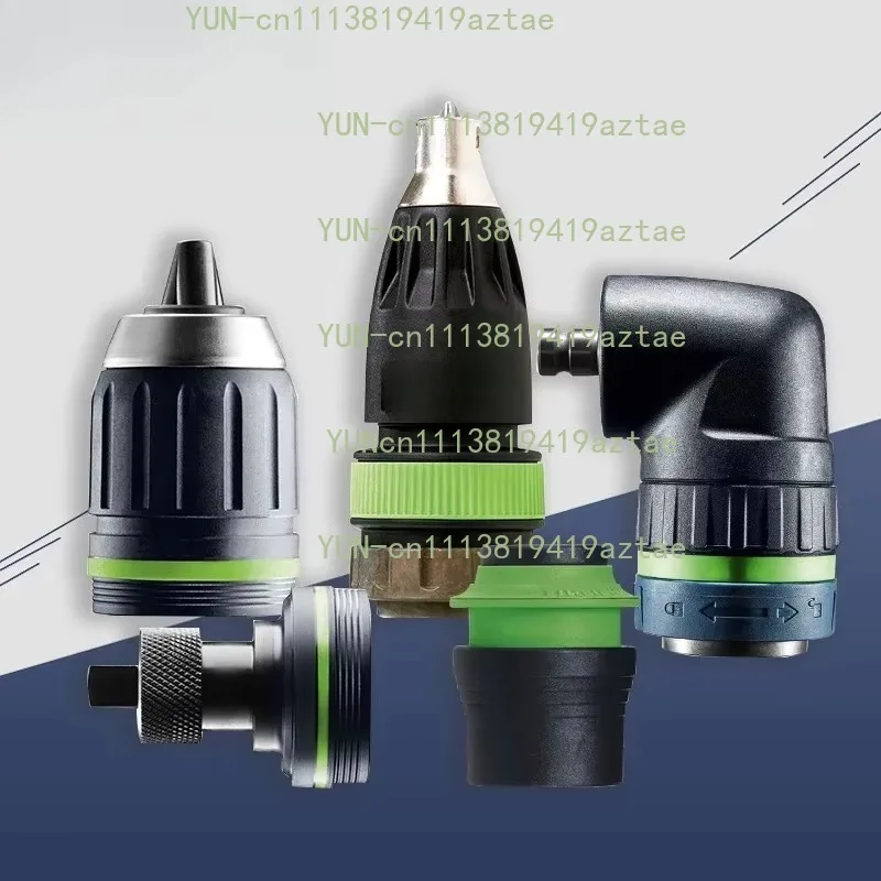 90‑Degree Angle Adapter with Quick‑Change Drill Chuck, Power Tool Accessory for Cordless Drills & Impact Drivers