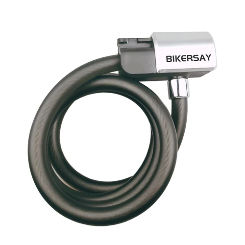 Cable de bloqueo antirrobo para bicicleta, bobina con soporte de montaje y llaves, accesorios para bicicleta, cadena de bloqueo para seguridad de bicicleta, 4 pies