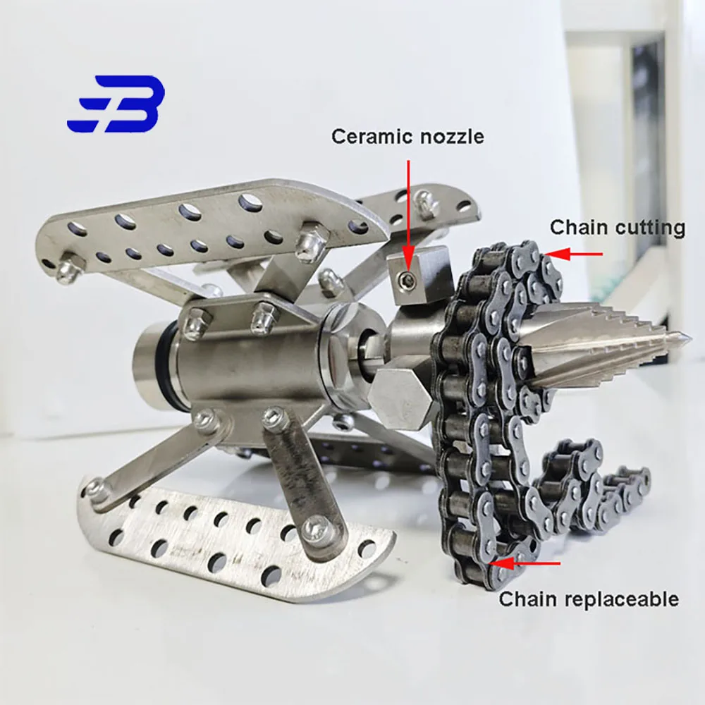 3/8 Rotating Nozzle Dredging Vehicle Municipal Sanitation Sewer Hinge Tree Root Sludge Cleaning Rotary Nozzle With chain