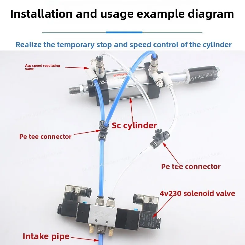 ASP330-630F Pilot Check & Speed Valve, 01/02/08, Cylinder Pressure Holding Pneumatic Valve