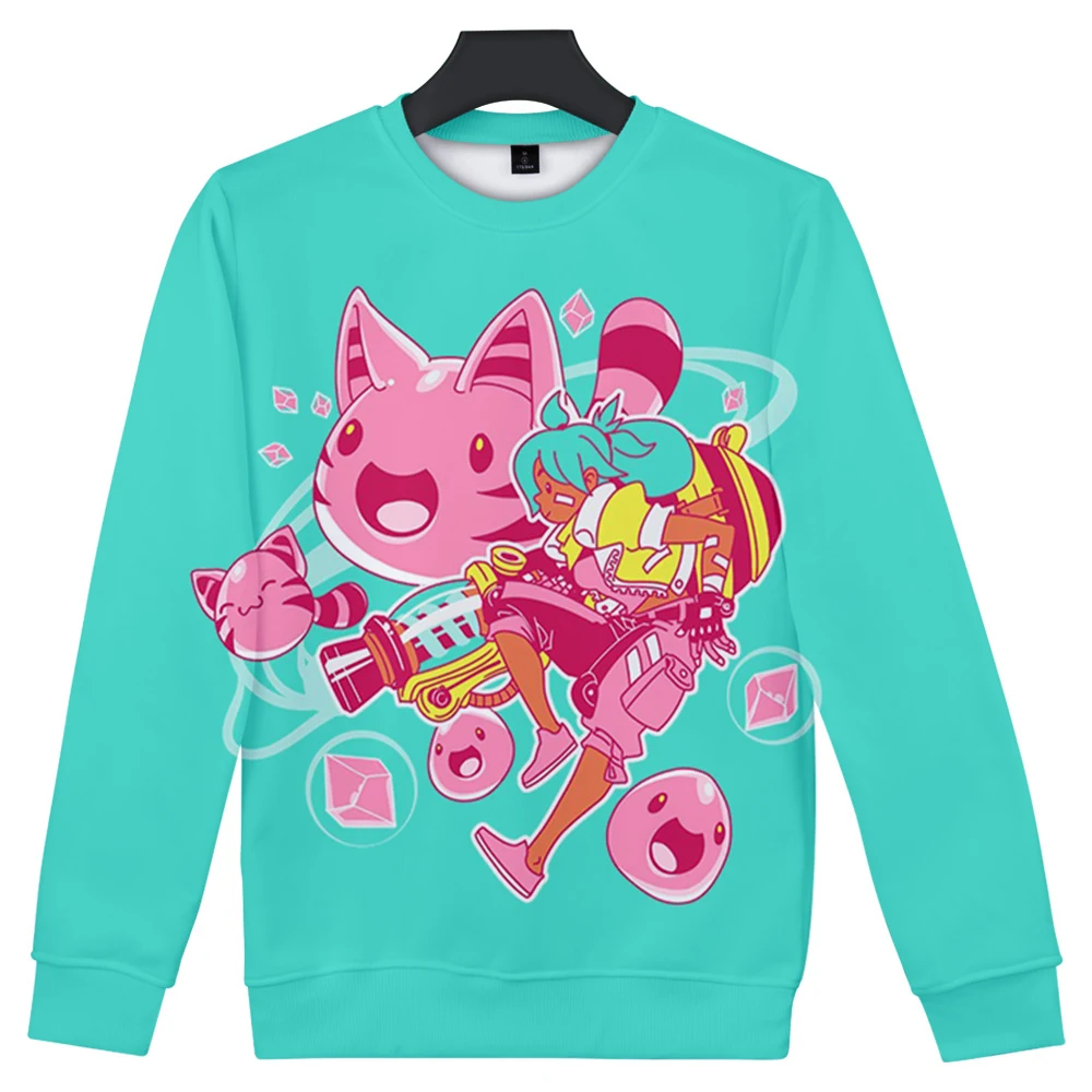 

Slime Rancher Sweatshirt 3D O-Neck Men/Women Long Sleeve Unisex Outwear Harajuku Streetwear Simulation Game Fashion Clothes