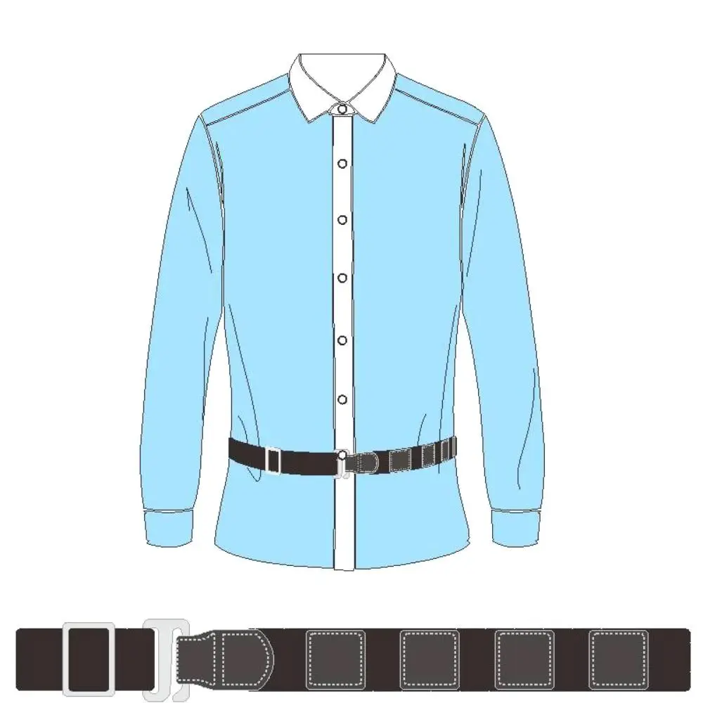 Universal Adjustable Shirt Stay Belt Elastic Non-slip Shirt Wrinkle-Proof Straps Lock Belt For Men Women