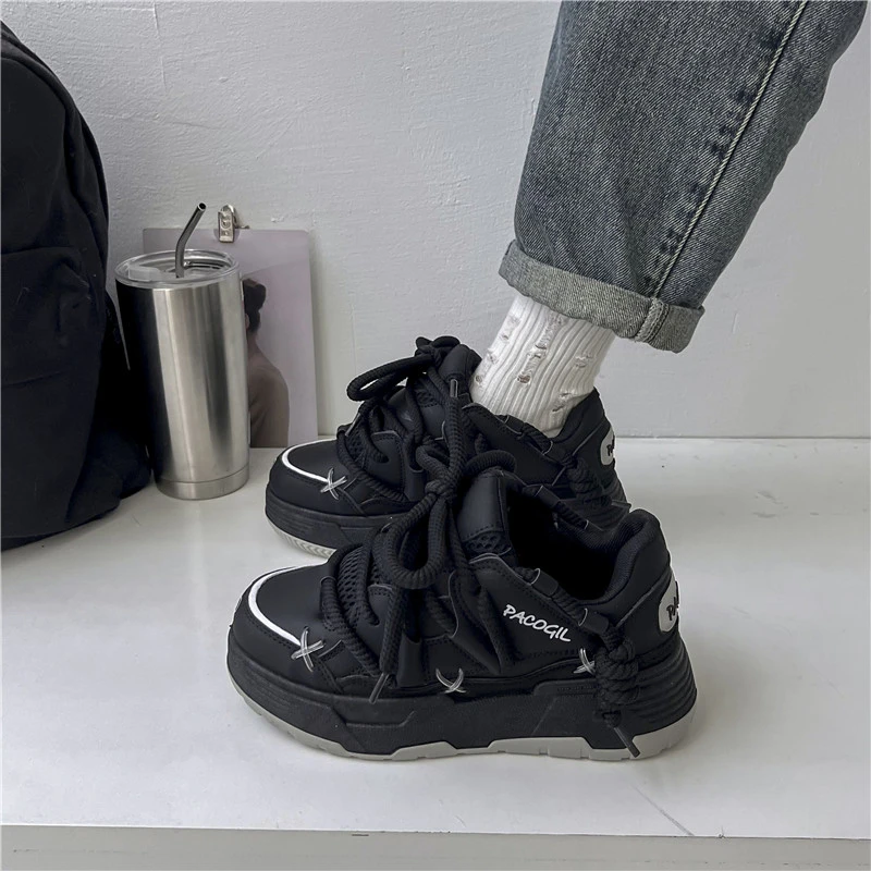 2024 new Candy Color Fashion Womens Chunky Sneakers Platform Casual Men Sports Shoes Comfortable Couple Vulcanized Zapatillas