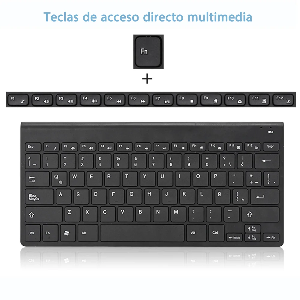 Heißer Spanisch Tastatur Drahtlose Maus Für Spiel PC Player TV Spanisch Tastatur und Maus Set 78 Tasten Gaming Tastatur Dropshipping